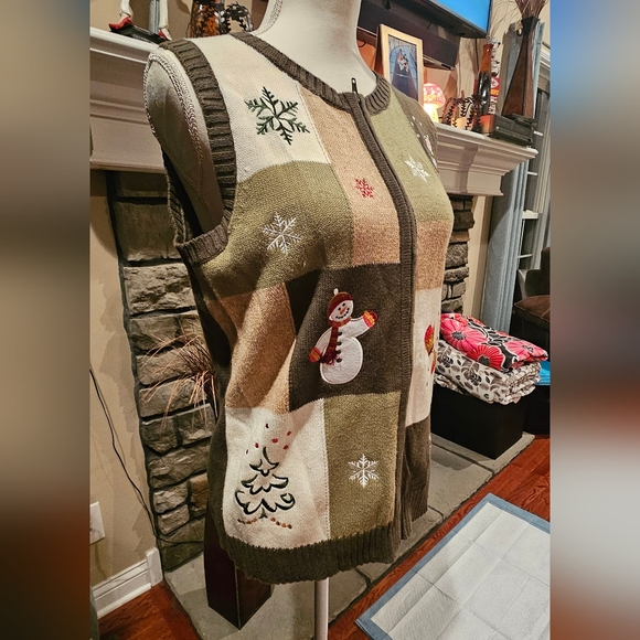 Ugly Christmas Sweater Vest size Small - Picture 3 of 7